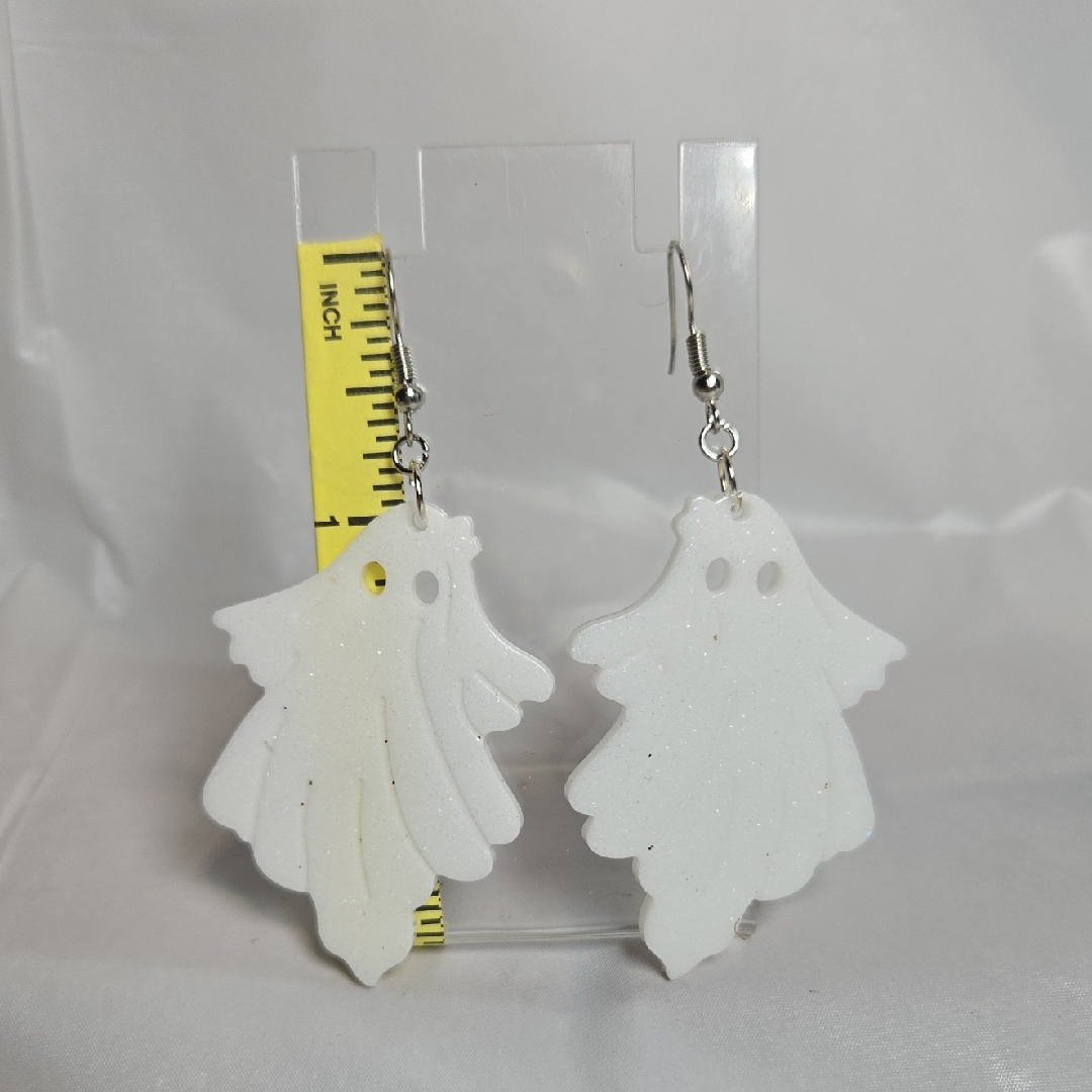 266- Sparkling Ghost Earrings 15$